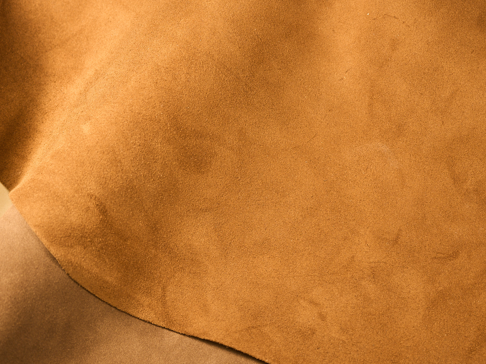 Tan suede texture in close-up